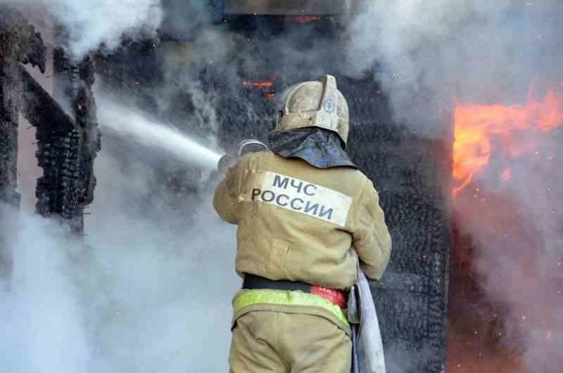 Пожар в Октябрьском районе